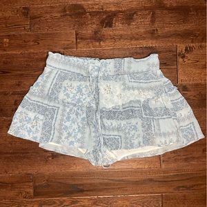 Blue and White Alter’d State Shorts